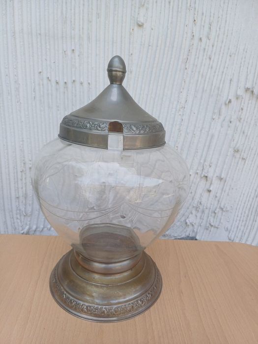 Vintage стъклен буркан