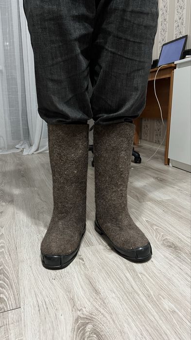 Валенки с резиновой подошвой