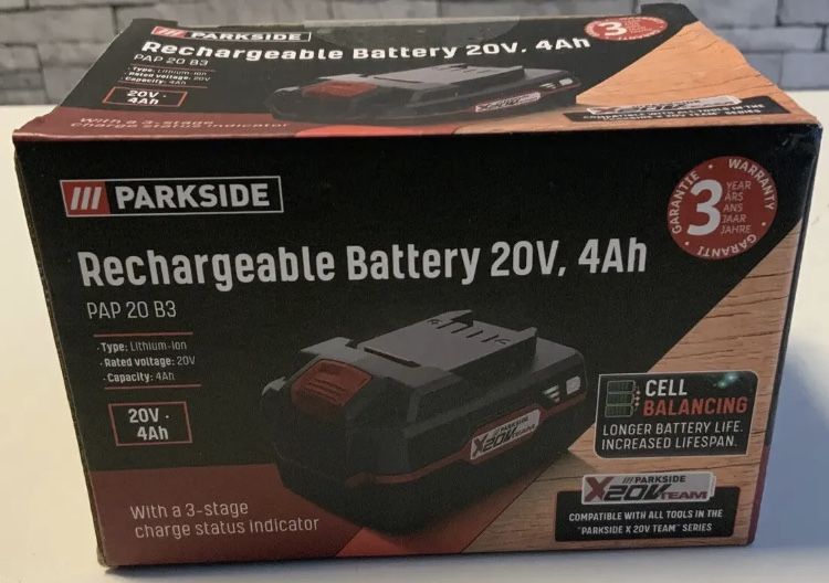 Parkside PAP B3 4AH 20V X20 Team бартер нова батерия и употребявана А3