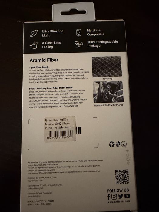 Husa Carcasa Pitaka Iphone 15 Pro originala