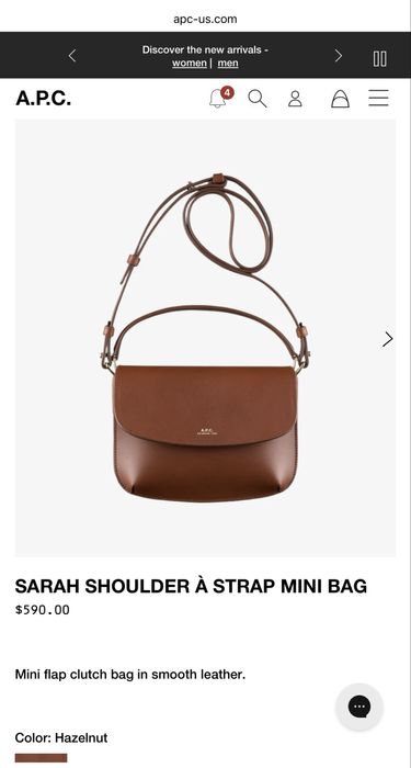 Сумка кожаная A.P.C.