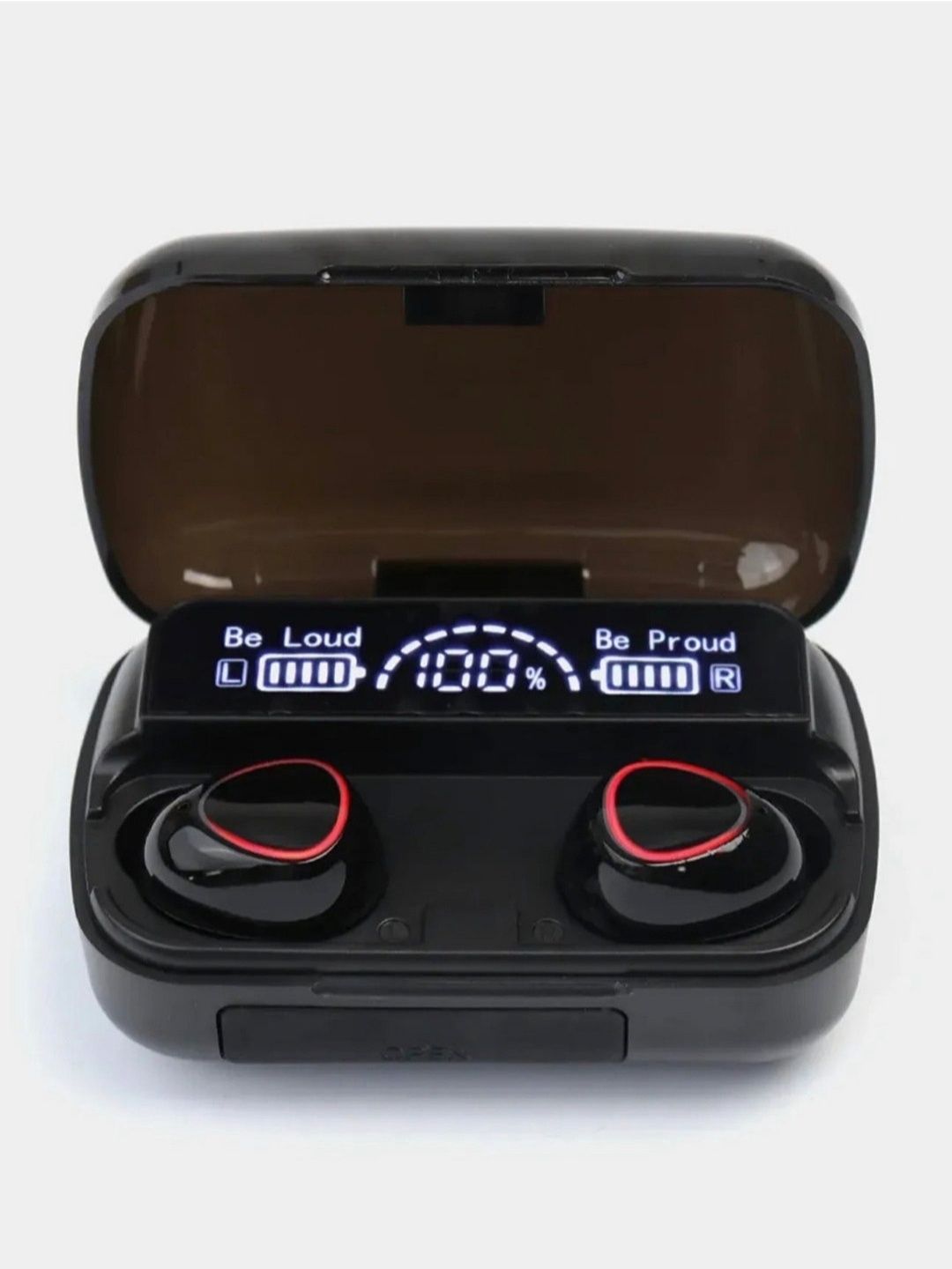 Simsiz Bluetooth M10 2000mA / soat Power bank bilan quloqchini  optim