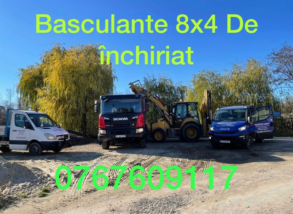 Buldoexcavator și Basculante de închiriat Nisip Piatra De Vanzare