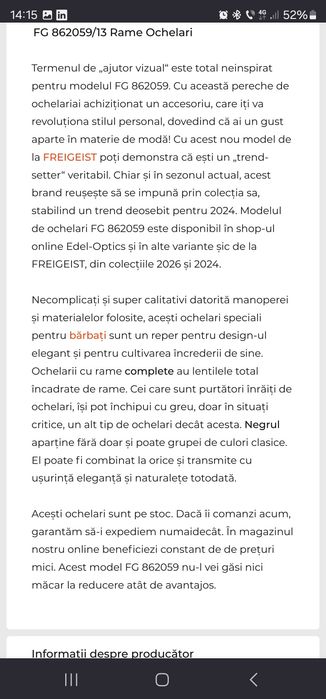 Rama ochelari Freigeist FC862059