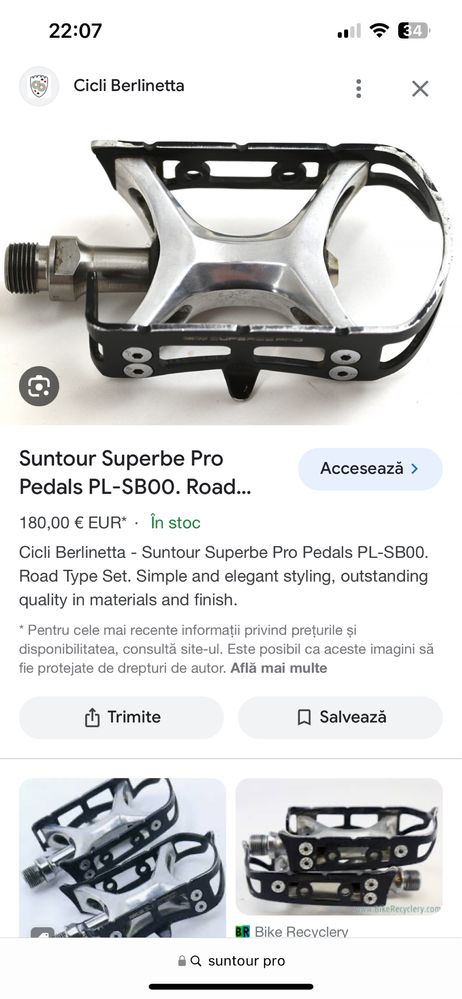 Pedale bicicleta Shimano ultegra si Suntour premium la 1/2 din pret