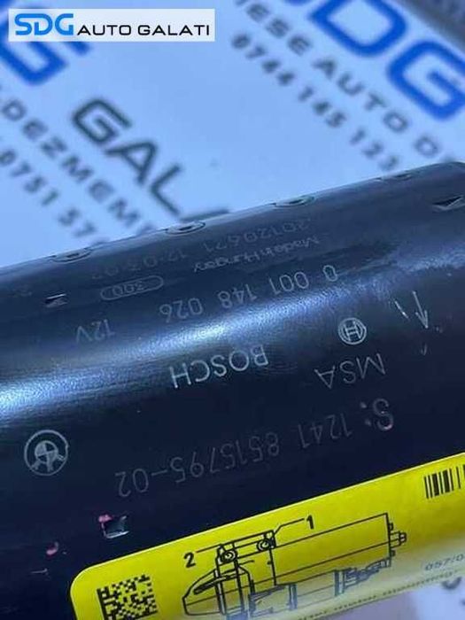 Electromotor 11 Dinti BMW Seria 3 E90 E91 E92 E93 318 320 2.0 D N47 2007 - 2013 Cod 1241851579502 8515795 0001148026 [B3319]