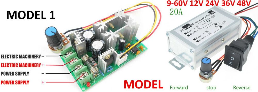 PWM 12V-40V 120W DC, Maxim 20A schimbare de sens. Nou ambalat!