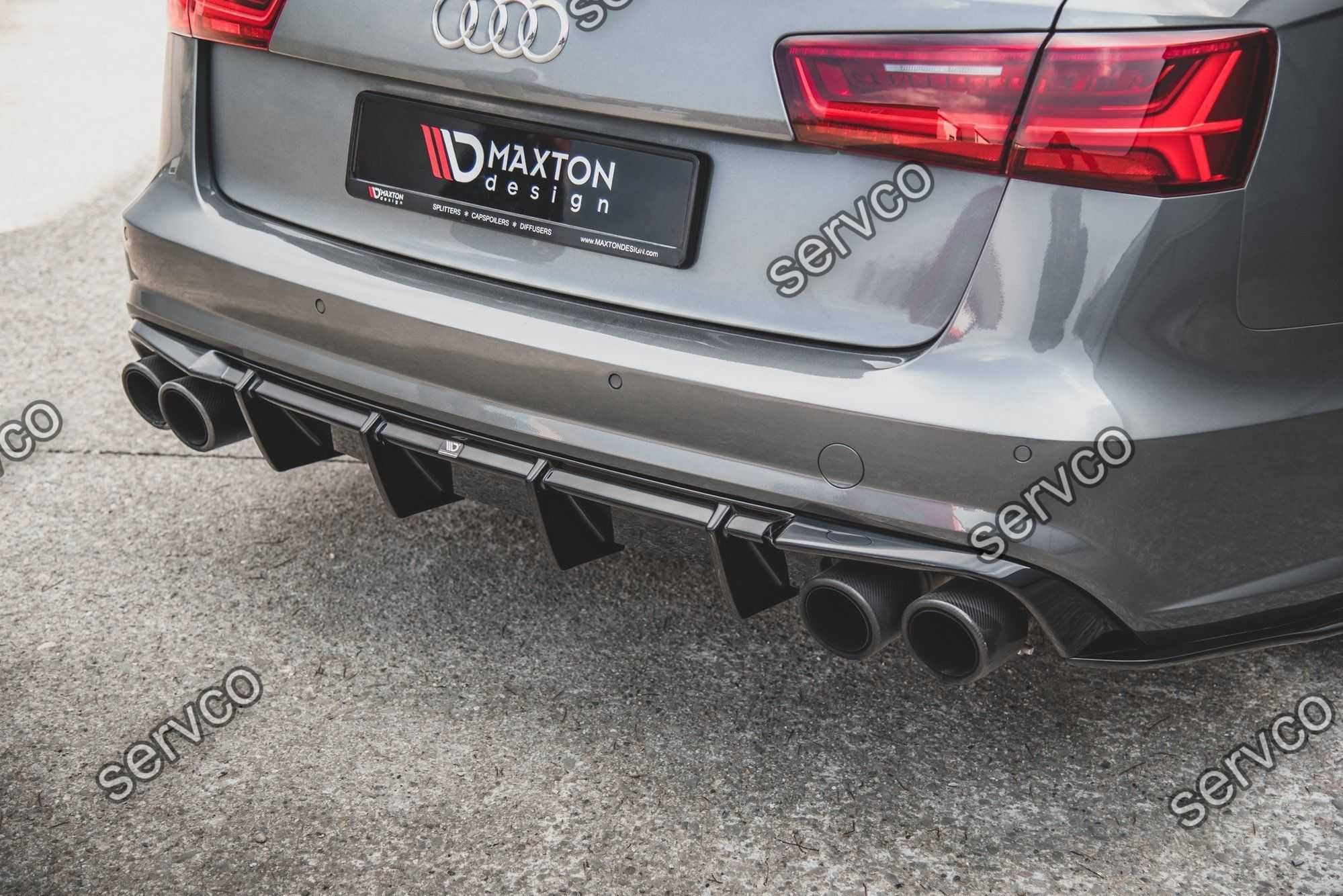 Difuzor spate Audi A6 S6 C7 S-Line 2014-2017 v10 Maxton Design