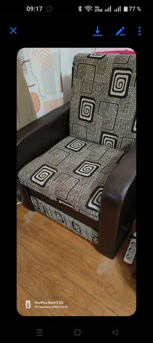 Fotoliu pat că nou cumpărat anul  curent