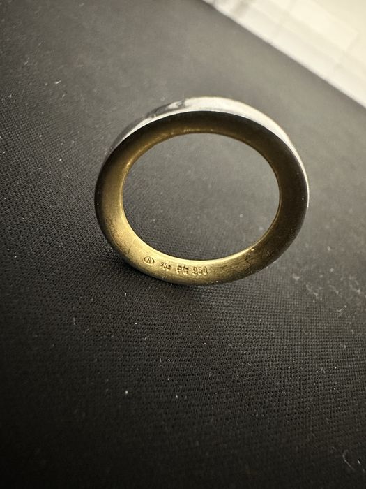 Inel aur 18k + platina 6 grame marime 53