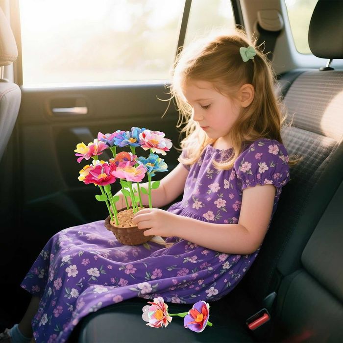 BlueSwan Направи си сам букети от плат с цветя за деца 4-12 години