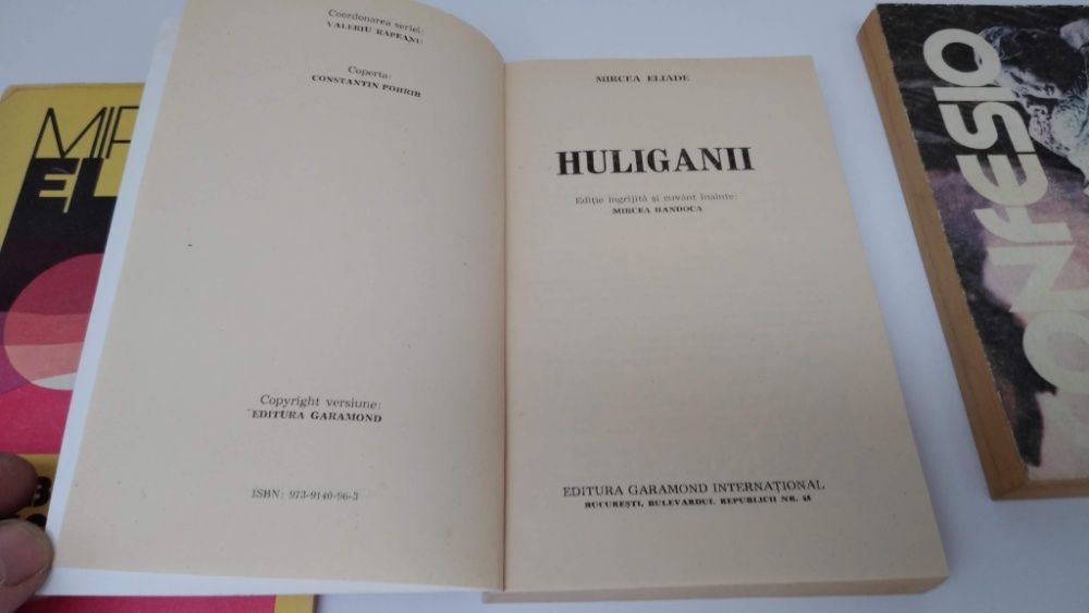 Mircea Eliade Biblioteca Maharajahului Huliganii Intoarcerea din rai
