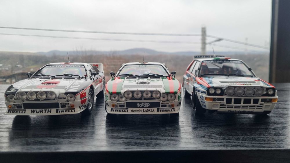 Machete auto 1:18 Kyosho - Lancia 037 + Delta Integrale