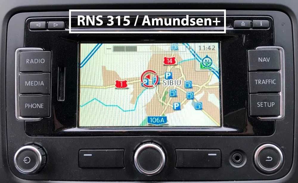 GPS SD CARD navigatie VW RNS 315 510 Golf Passat Skoda  Romania 2021