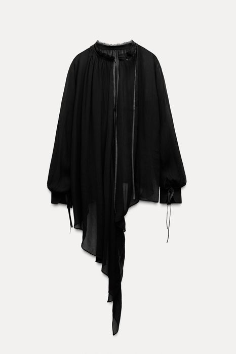 Zara асиметрична риза