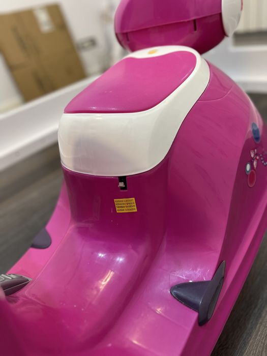 Vand scuter electric pentru copii, cu lumini, muzica, mers fata-spate