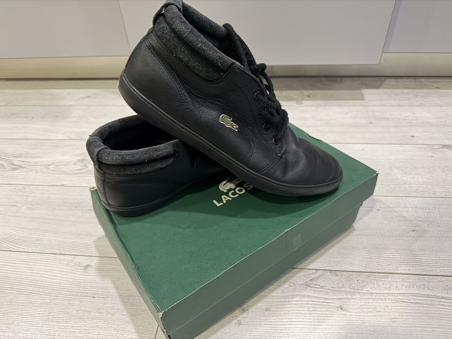 Оригинални кожени обувки/боти Lacoste номер 47