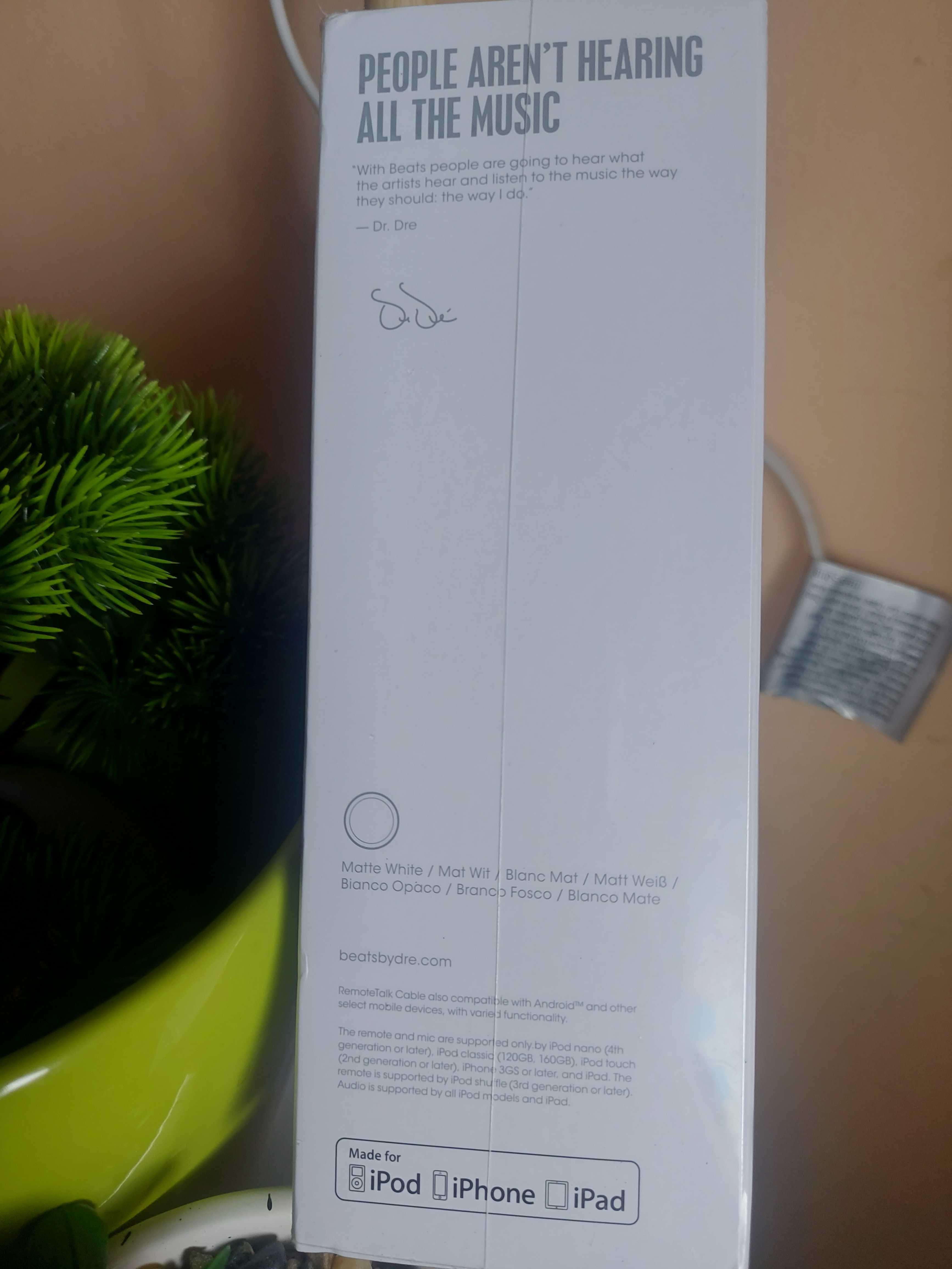 Beats by Dr. Dre Beats Бели Нови слушалки