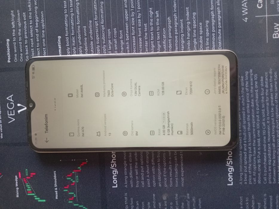 Itel A665L – 1 oy ishlatilgan, ideal holat!