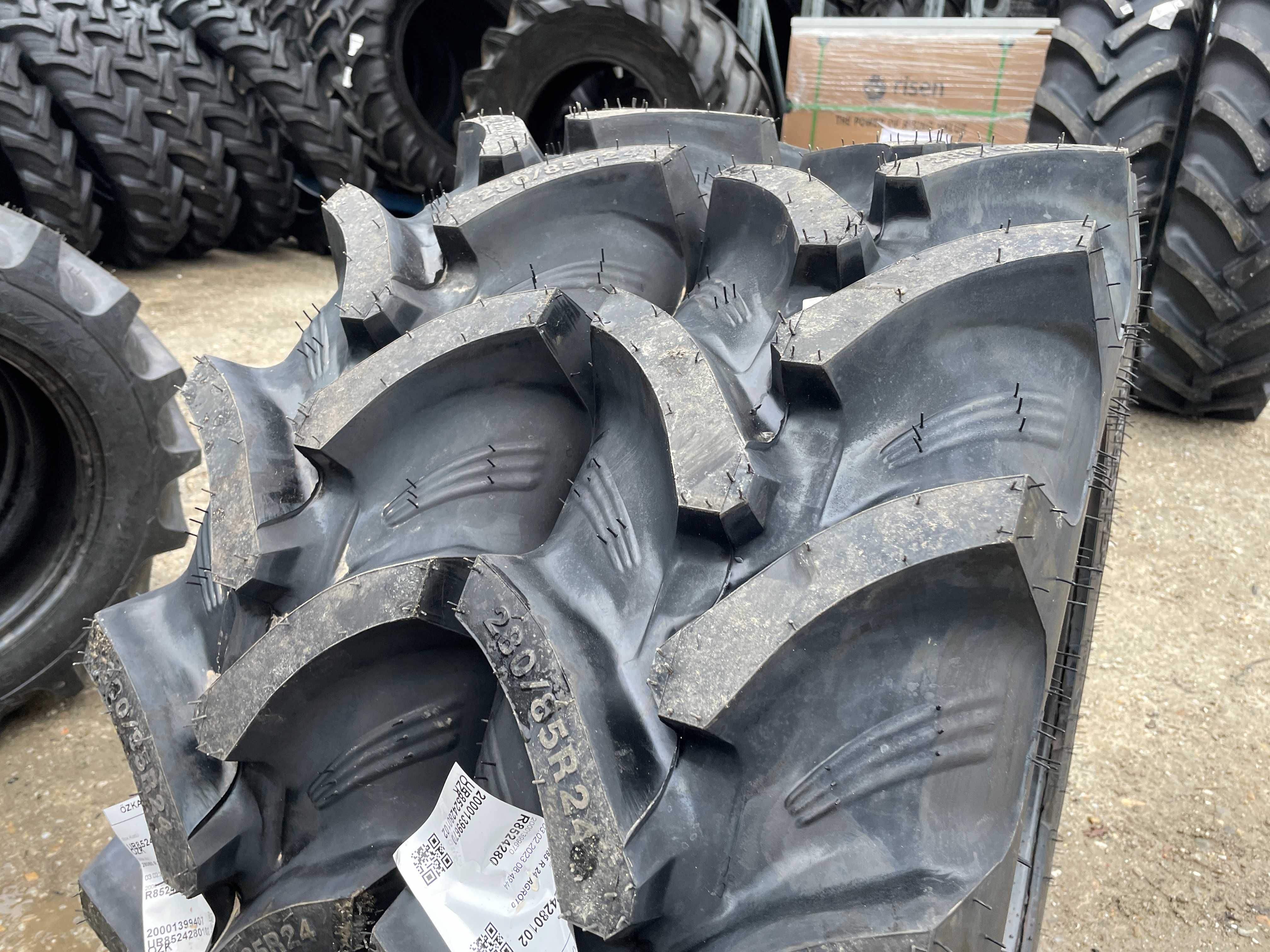 OZKA Anvelope noi Radiale 280/85R24 Tubeless Cauciucuri Tractor