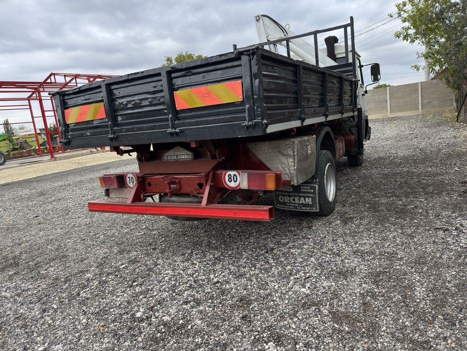 Iveco eurocargo basculabil cu macara 7,5t