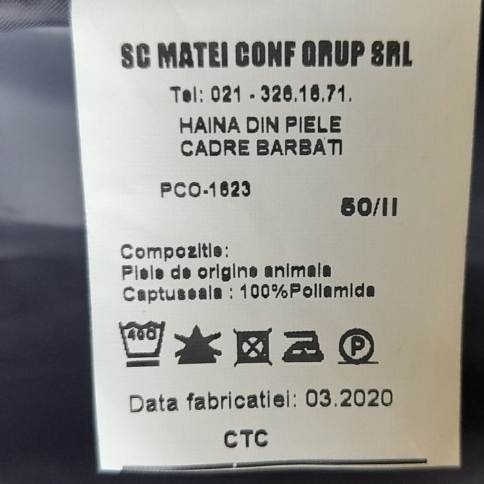 Haină piele bărbați.