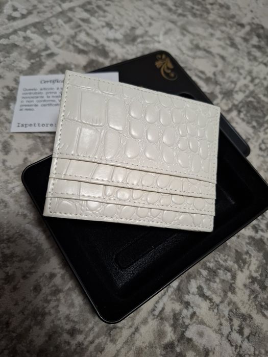 Port carduri piele crocodil portofel
