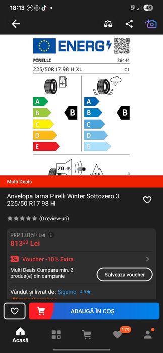cauciucuri iarna Pirelli ( 2 buc.)