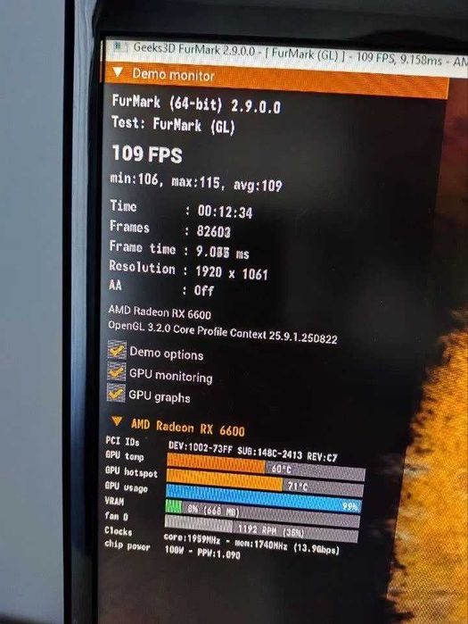 Видеокарта PowerColor Hellhound RX 6600 8 ГБ GDDR6