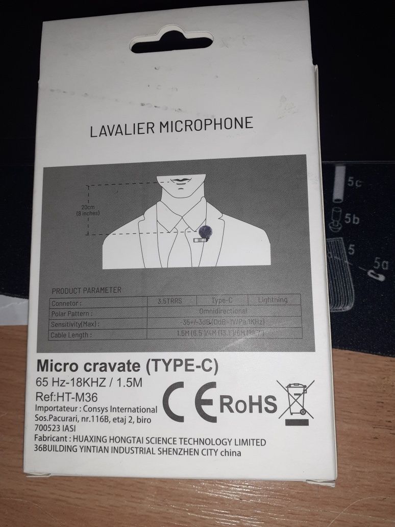 Microfon lavalieră HT-M36