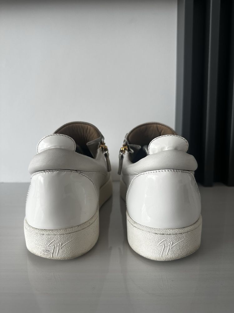 Giuseppe Zanotti low white&gold
