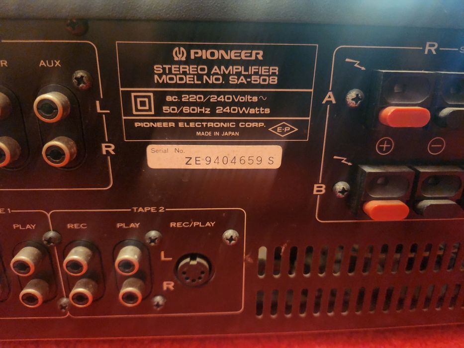 Amplificator Pionner sa 508 - blue line