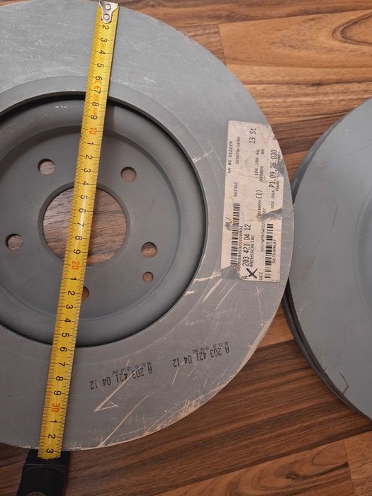 Set discuri frana fata A2034210412 originale Mercedes W203, CLK 209