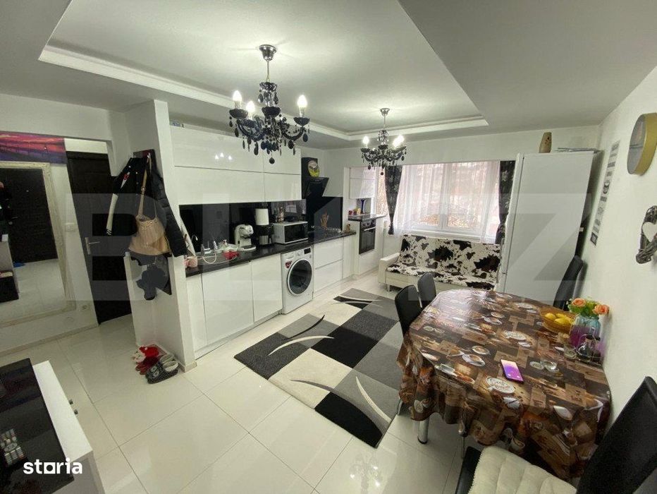 Apartament 3 camere, 55mp, parcare, mobilat si utilat, Baciu, zona pri