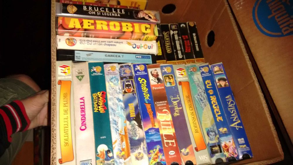 Colectie Casete Video VHS Originale Filme Artistice Desene Animate