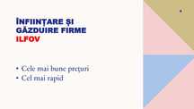 Infiintari firme SRL PFA gazduire in ILFOV contact in anunt