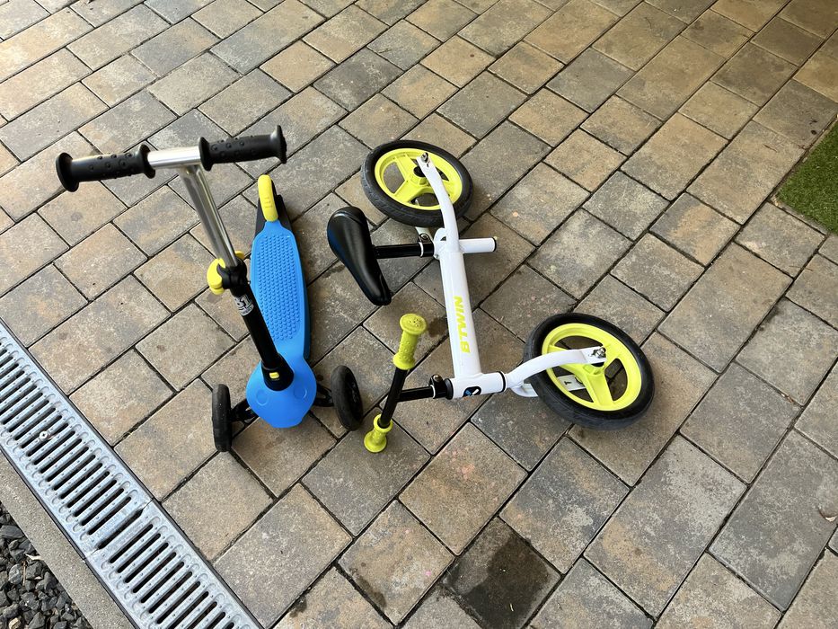 Trotinetă și bicicleta fără pedale