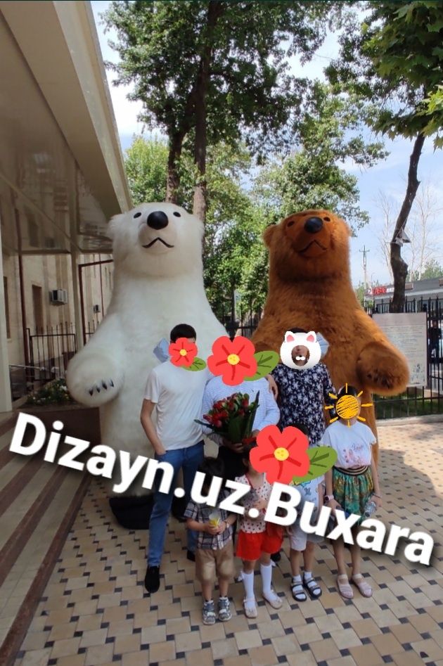 Dizayn.uz.Buxara  Оформление шарами, Мишки , Фото и видео услуги