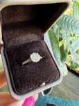 Inel logodna TEILOR aur galben 18K, 17 diamante 0,5, marime 51