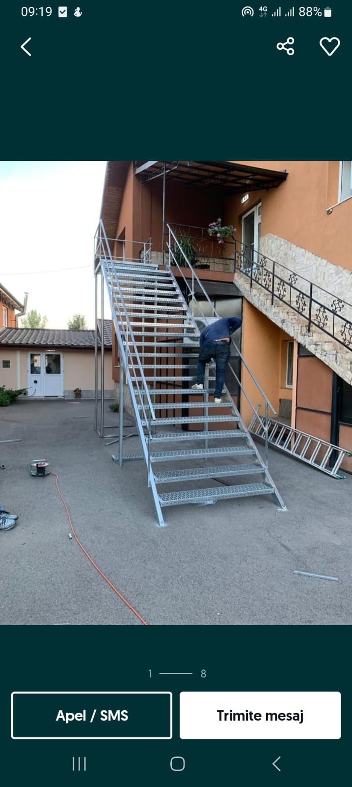 Scări metalice galvanizate