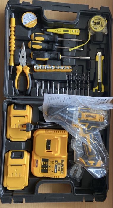 Безчетков акумулаторен винтоверт DeWALT 24V, 5.0 Ah, Li-Ion,