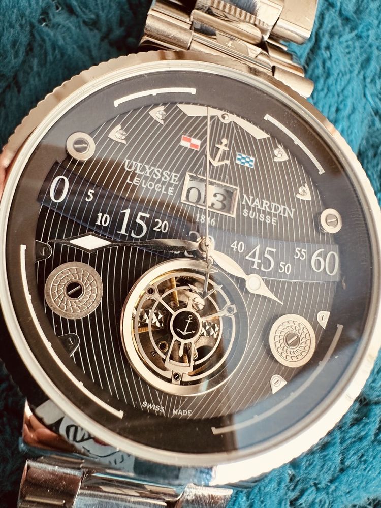 Уникален ULYSSE NARDIN Marine часовник, изключително солиден и точен