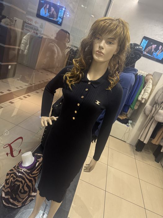 Стилна дамска рокля кашмир лукс