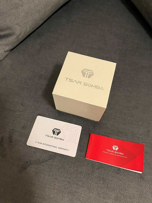 Ceas Automatic TSAR BOMBA - Skeleton Roșu - Full Box