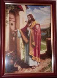 Гоблен Исус чука на вратата