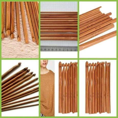 Set Croșete bambus