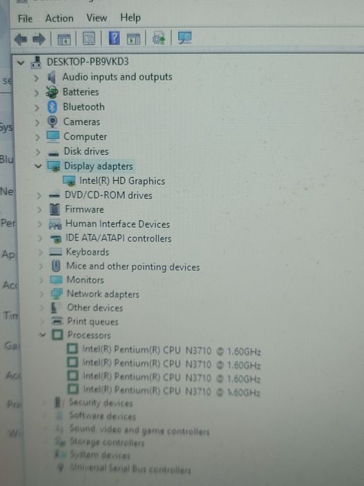 Laptop Mare HP 17 - Intel Quad Core/ 4Gb ddr4/ 128gb SSD/ 17,3 Led