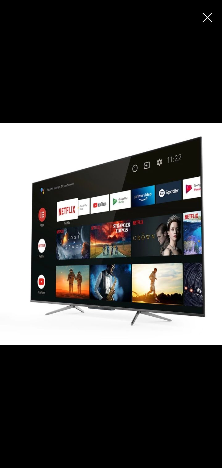 TCL 55C715 QLED smart tv със счупена матрица