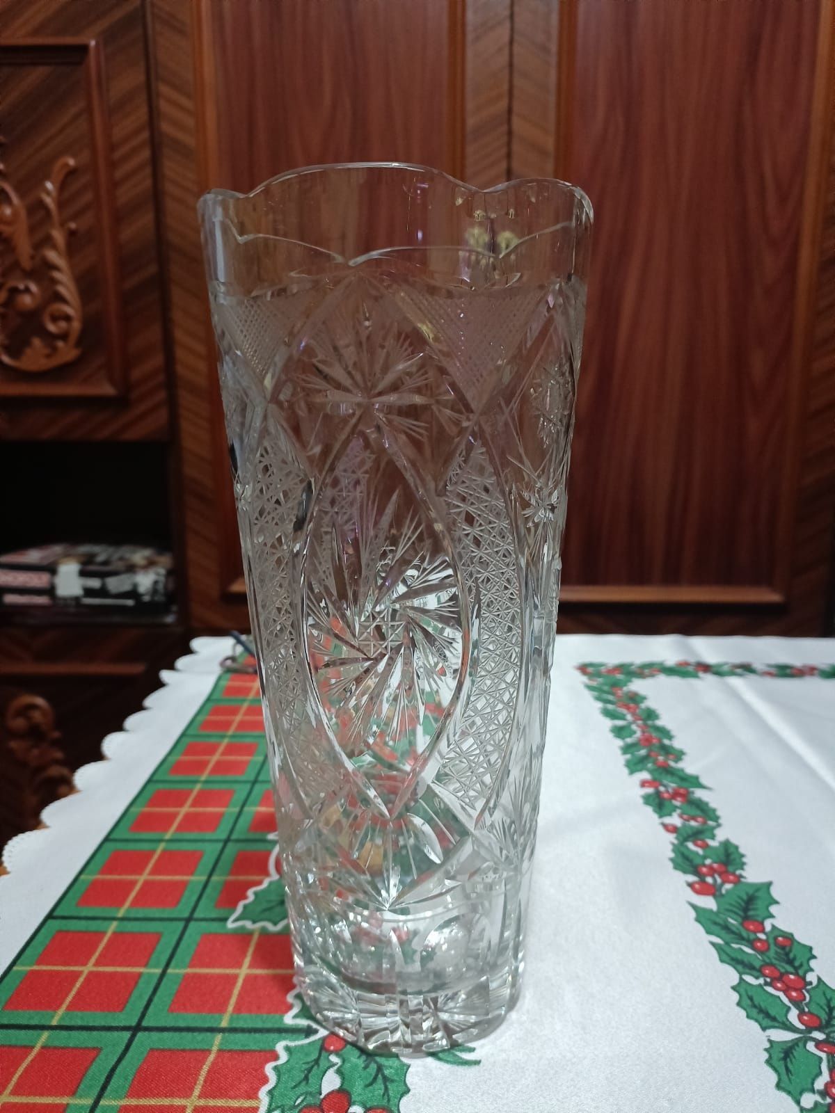 Vaza de cristal Bohemia