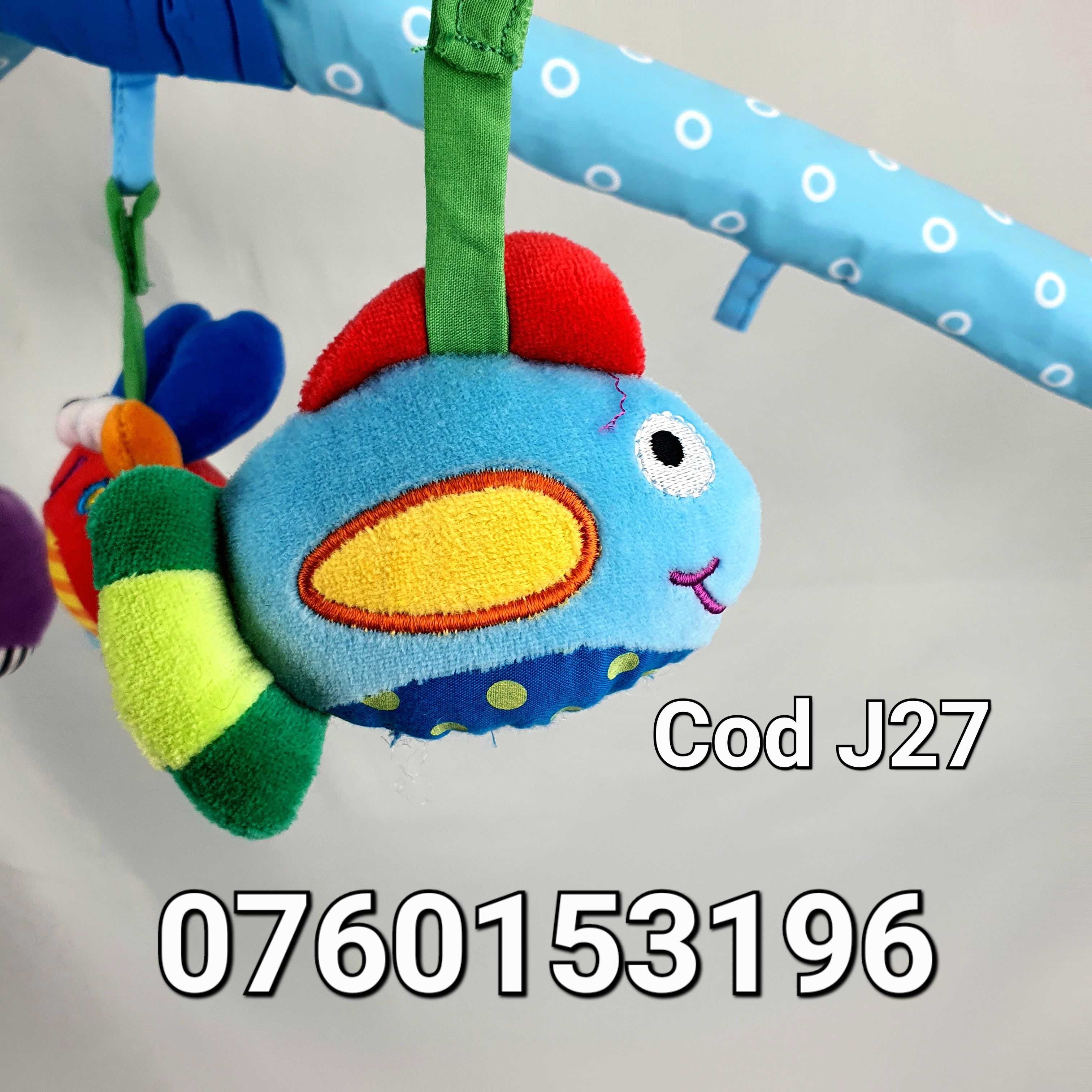 Patut portabil de joaca pt copii cu arcada cu Accesorii Colorate - J27